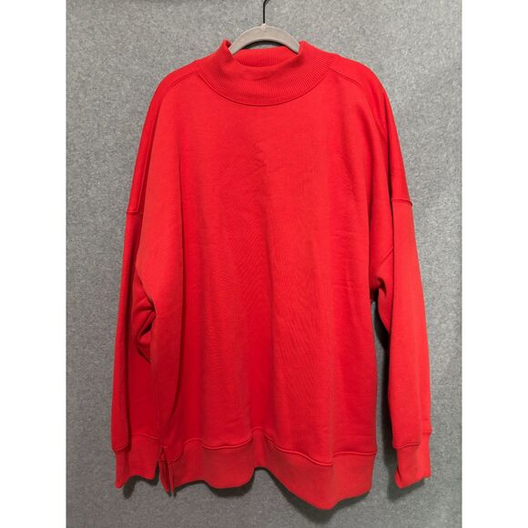 American Eagle By Payless Sweaters - AE American Eagle Oversized Red Mock Neck Sweater Women's XL Cozy Casual Soft